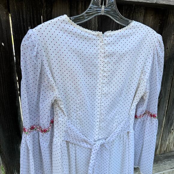 Vintage Roberta California 60s 70s Boho Hippie Peasant Dress Women's - Picture 7 of 11